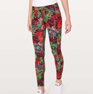 Lululemon  speed  up  tights  zen garden  multi  leggings
